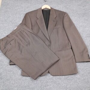 Studio Milano Ermenegildo Zegna Wool Suit Mens 50R Made in Italy 2 Button READ